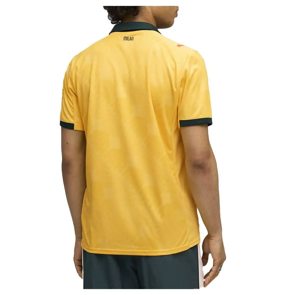 Puma clothing - PUMA Ac Milan Third Collared Short Sleeve Soccer Jersey Replica - 77997903 - Yellow 7