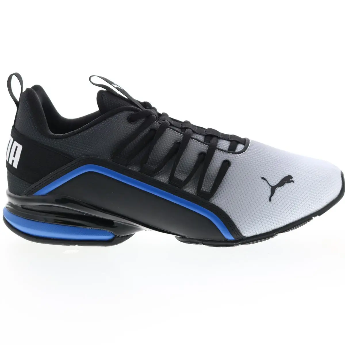 Puma Axelion Fade 37755501 Mens Gray Canvas Lace Up Athletic Running Shoes 10 - Gray