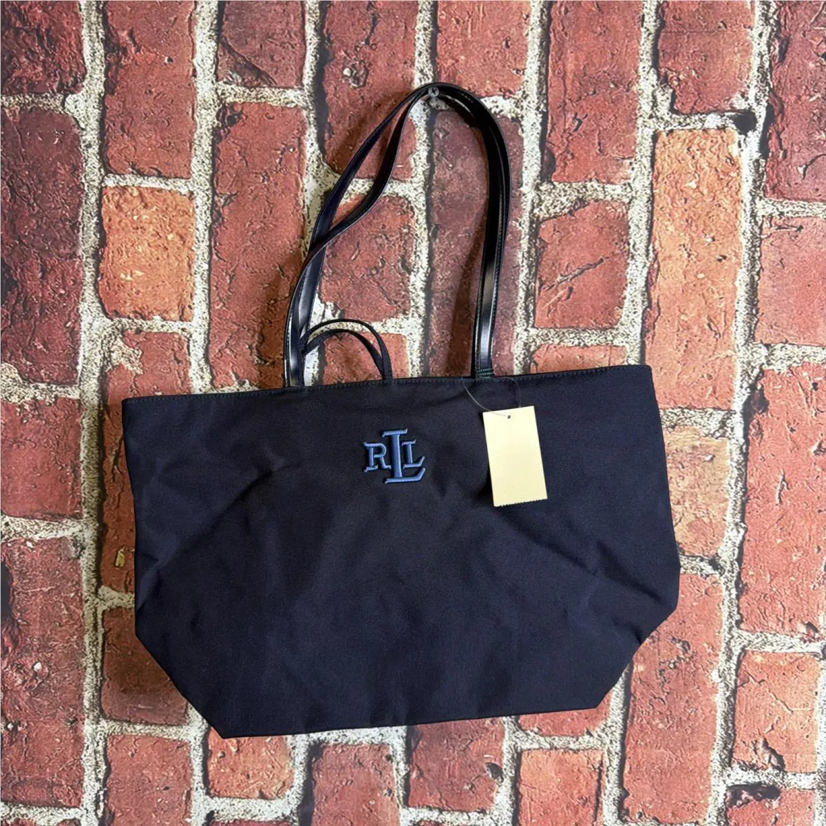 Lauren Ralph Lauren Blue Tote Embroidered Womens Blue