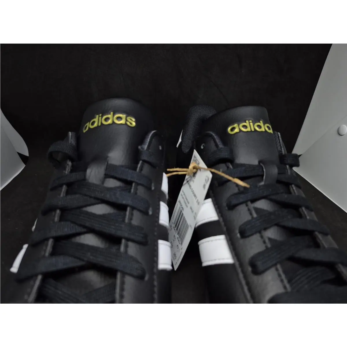 Adidas shoes - Grand Court 2.0 - Grand Court - JR0546 - Black White Gold Metallic 8