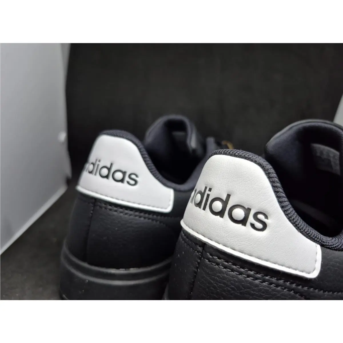Adidas shoes - Grand Court 2.0 - Grand Court - JR0546 - Black White Gold Metallic 10