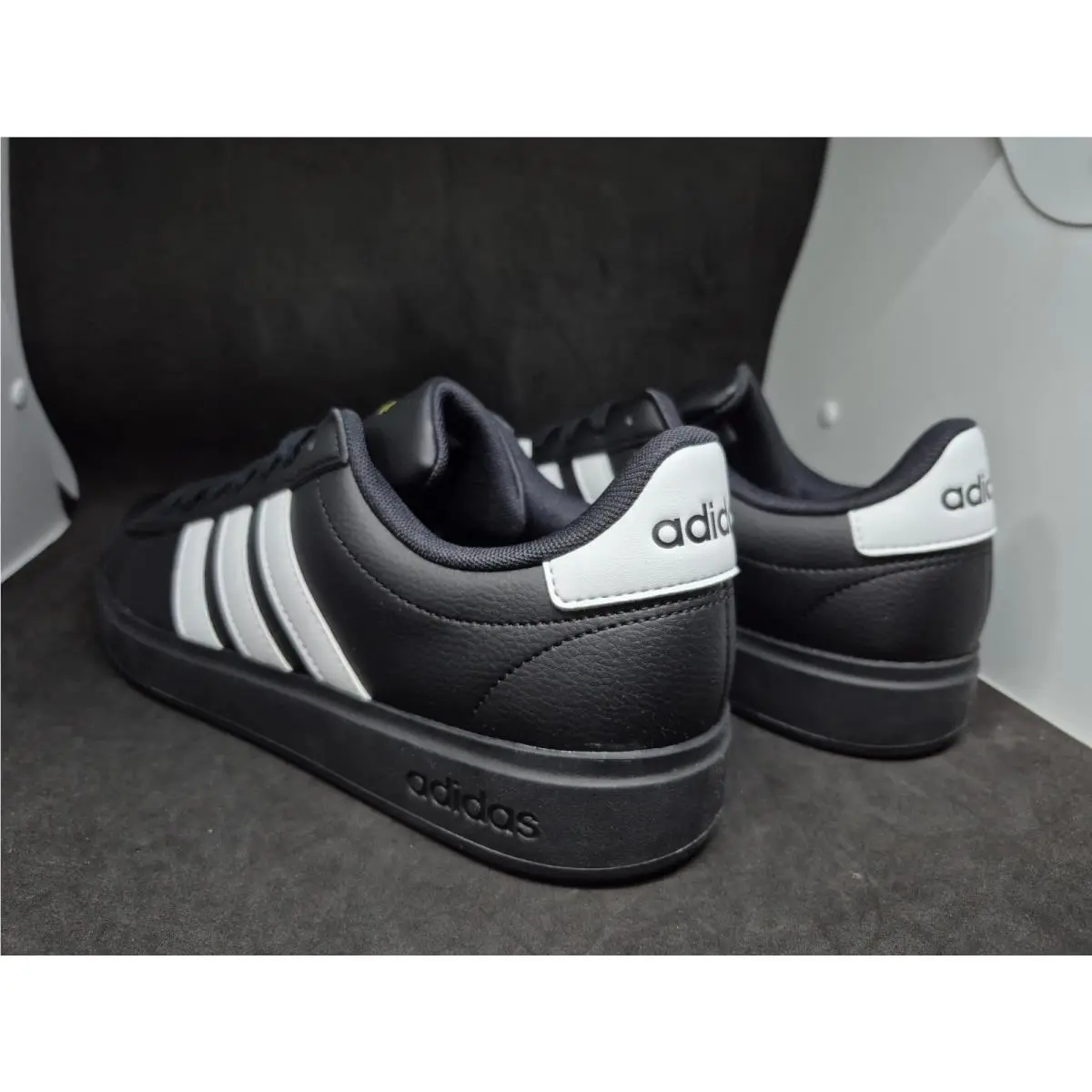 Adidas shoes - Grand Court 2.0 - Grand Court - JR0546 - Black White Gold Metallic 3