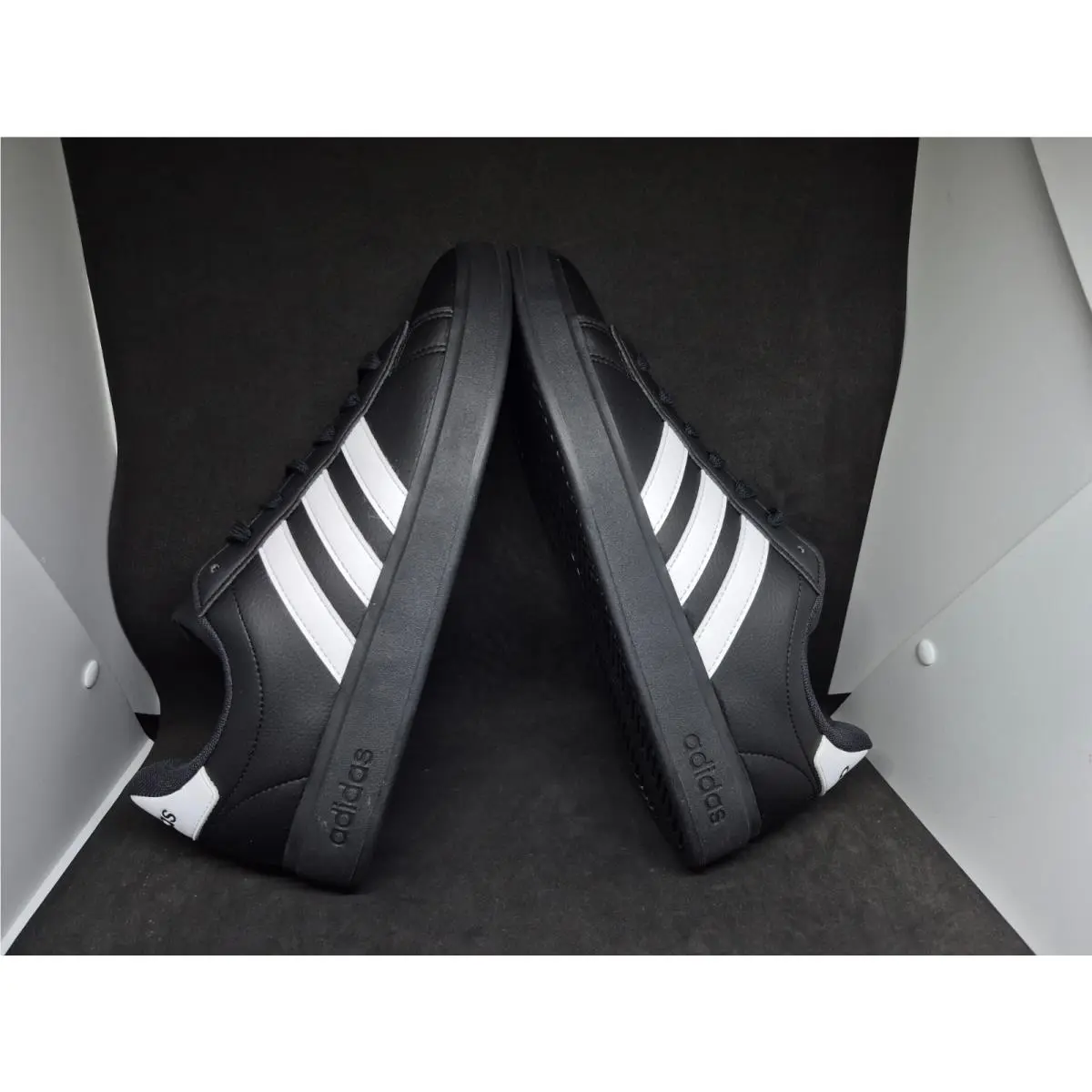 Adidas shoes - Grand Court 2.0 - Grand Court - JR0546 - Black White Gold Metallic 6