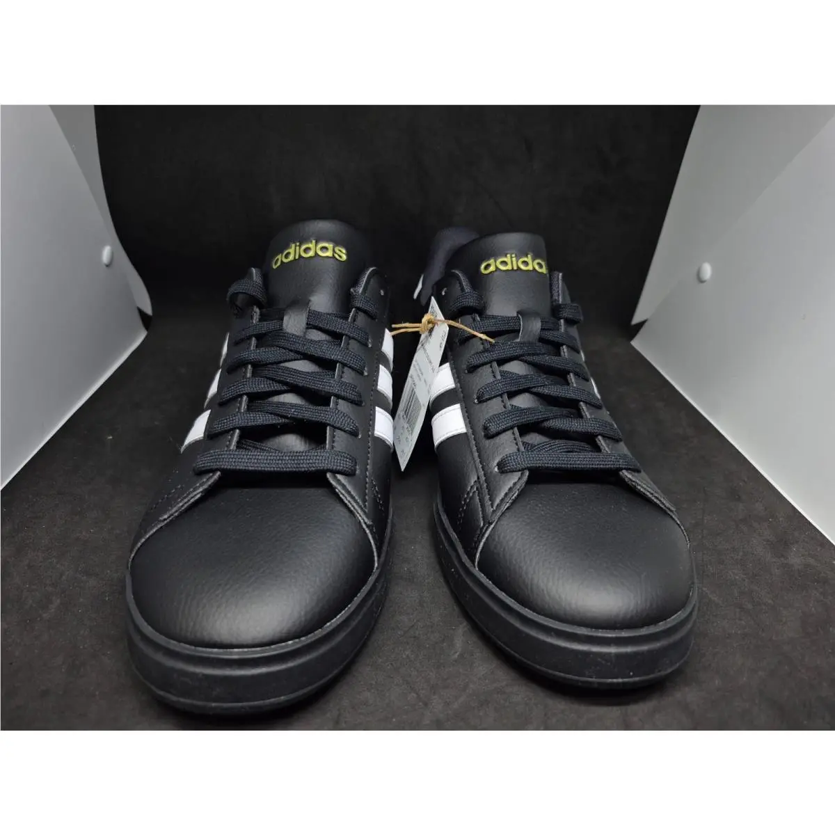 Adidas shoes - Grand Court 2.0 - Grand Court - JR0546 - Black White Gold Metallic 7