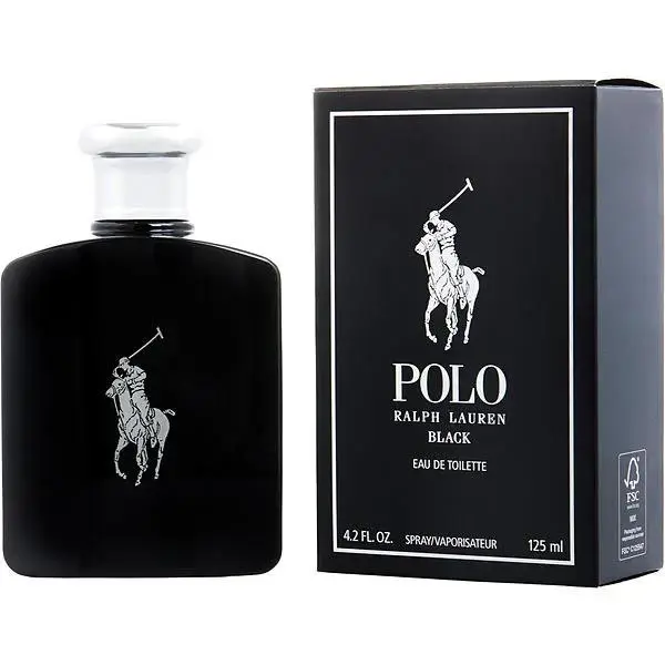 Ralph Lauren Polo Black Edt 4.2 OZ Men`s Cologne Spray