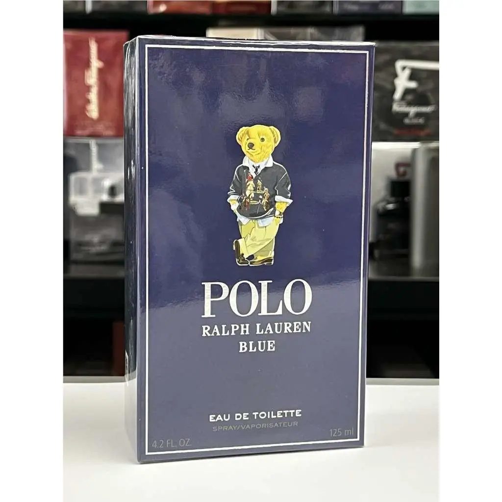 Ralph Lauren Polo Blue Holiday Bear Edition Edt For Men 4.2 Fl. Oz. /125ml