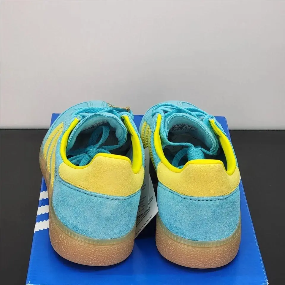 Adidas shoes - Handball Spezial Blue Glow Bright Yellow - JR7351 - Teal 16