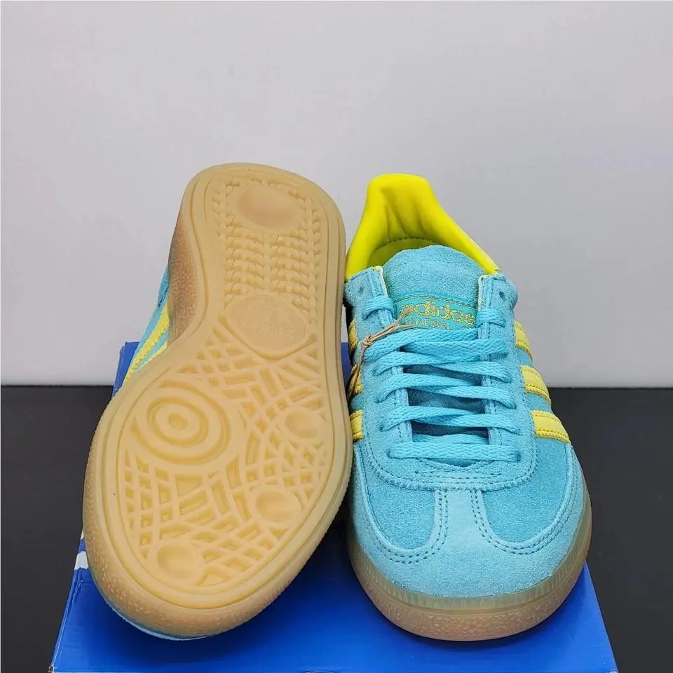 Adidas shoes - Handball Spezial Blue Glow Bright Yellow - JR7351 - Teal 17