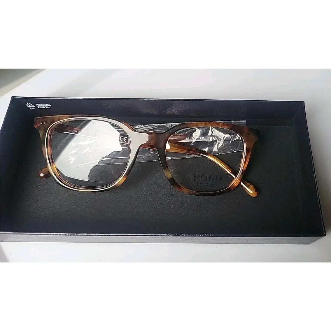 Ralph Lauren Polo Eyeglasses Glasses PH 2256 5017 Shiny Jerry Havana W/case