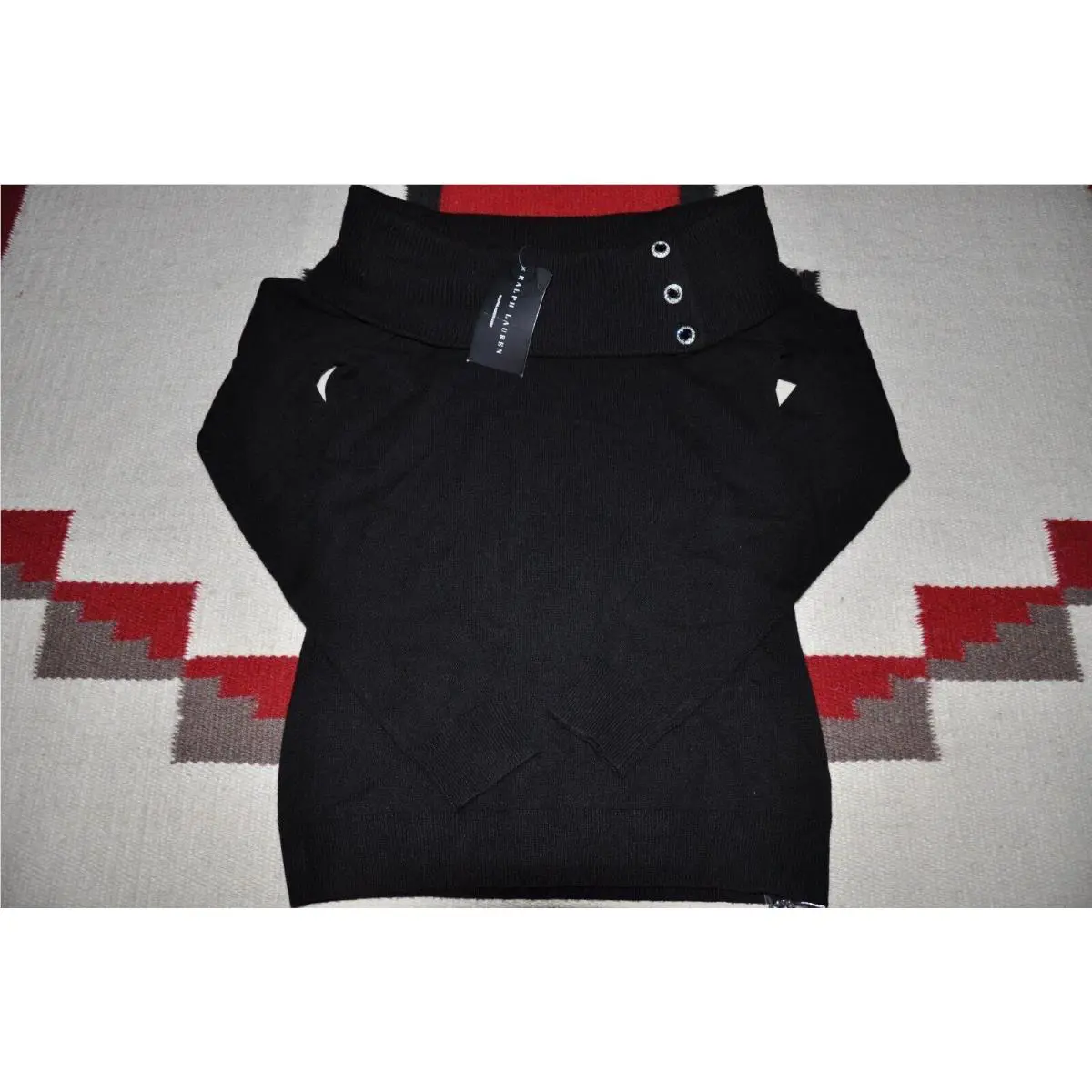 Ralph Lauren Black Label Cashmere Black Sweater Top S