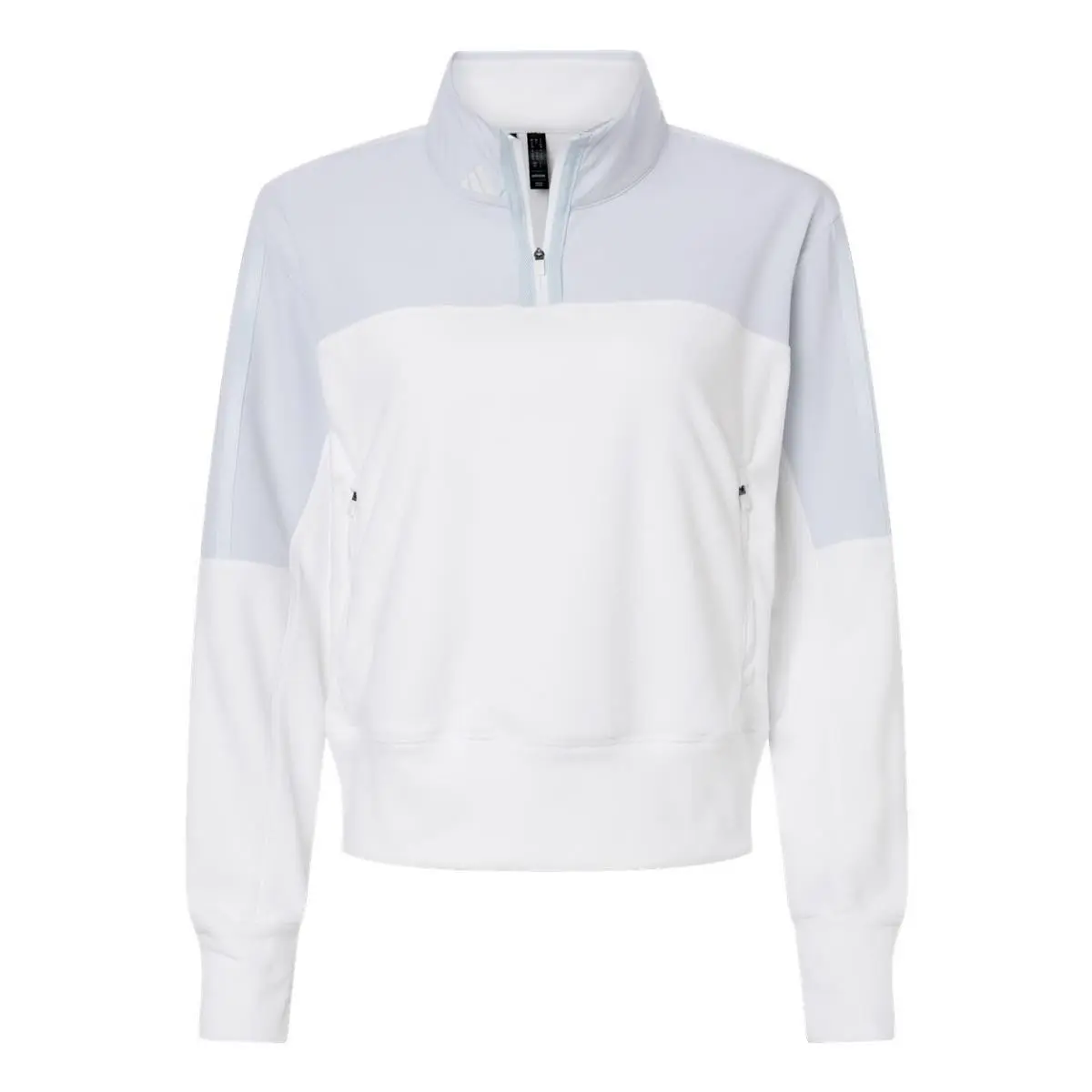 Adidas clothing - Black, Collegiate Navy, White, Grey Five, Zip Pullover: Halo Blue 1