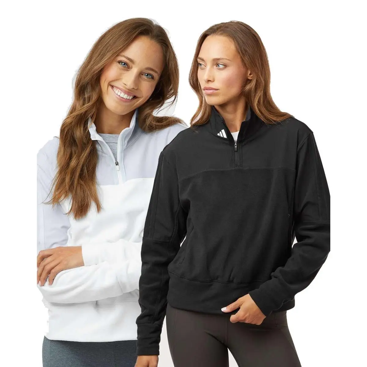 Adidas - Women`s Fleece Quarter-zip Pullover - A601 Mom Gift Golf Wormup