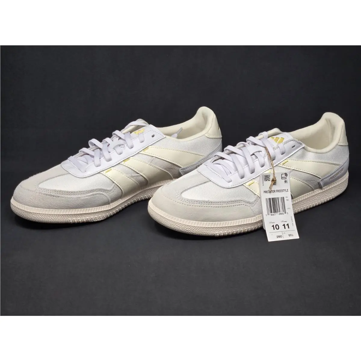 Adidas Predator Freestyle Indoor Men Size 10 Soccer Shoes Cloud White IH4795 Nby