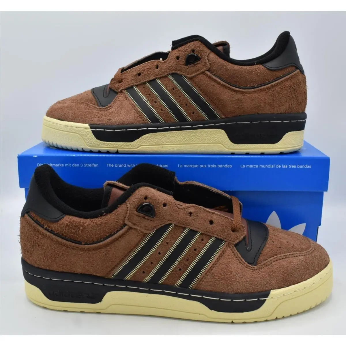 Adidas shoes - adidas Rivalry 86 - Rivalry - IF6265 - Preloved Brown/Core Black/Easy Yellow (UPC: 196473299529) 7