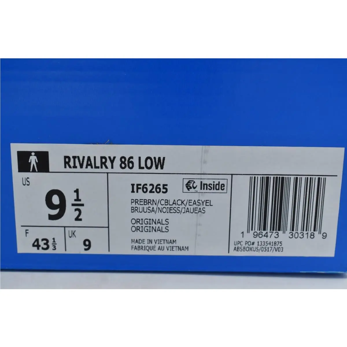 Adidas shoes - adidas Rivalry 86 - Rivalry - IF6265 - Preloved Brown/Core Black/Easy Yellow (UPC: 196473299529) 9