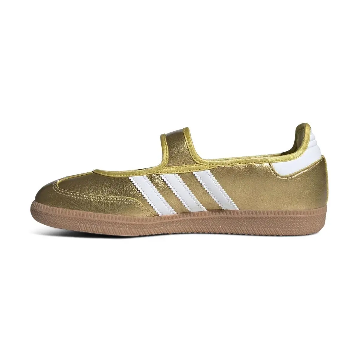 Adidas Samba Jane W IH6599-SIZE 6.5 - GOLD METALLIC/CLOUD WHITE/GUM