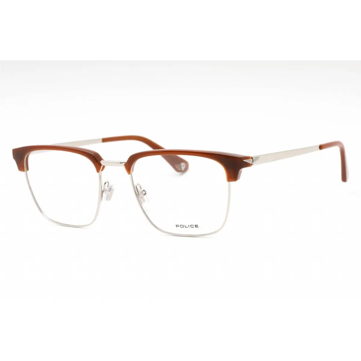 Police VPLL64 0579 Palladium/brown 51mm Eyeglasses
