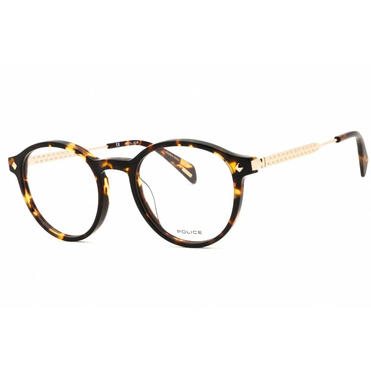 Police VPLG27 0909 Shiny Havana 49mm Eyeglasses