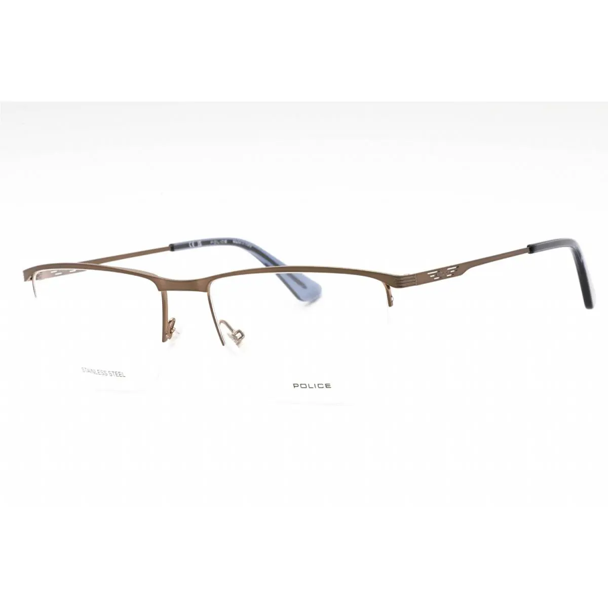 Police VPLG75M 0F68 Shiny Glossed Bronze 57mm Eyeglasses