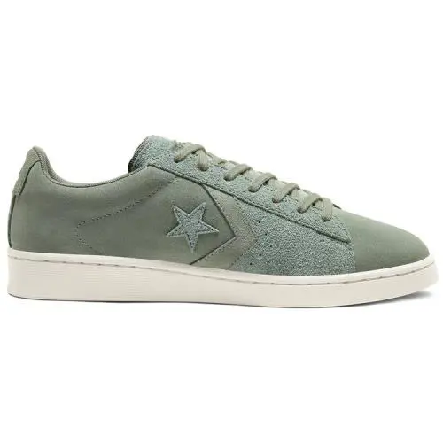 Converse Unisex Pro Leather `earth Tone Suede Ox - Lily Pad/Pale Putty