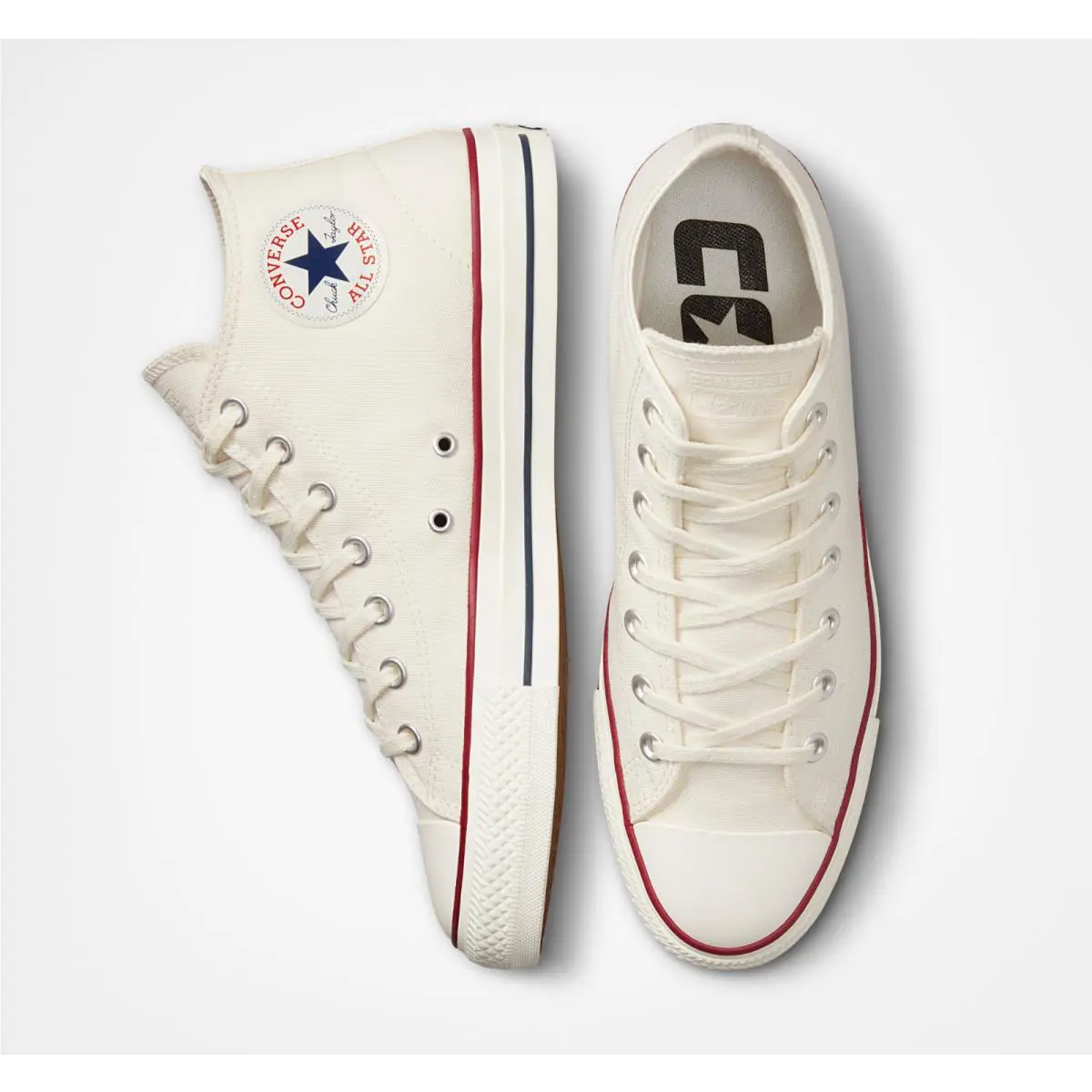 Converse shoes - Converse Chuck Taylor All Star Mid - Egret/Red/Clematis Blue 4