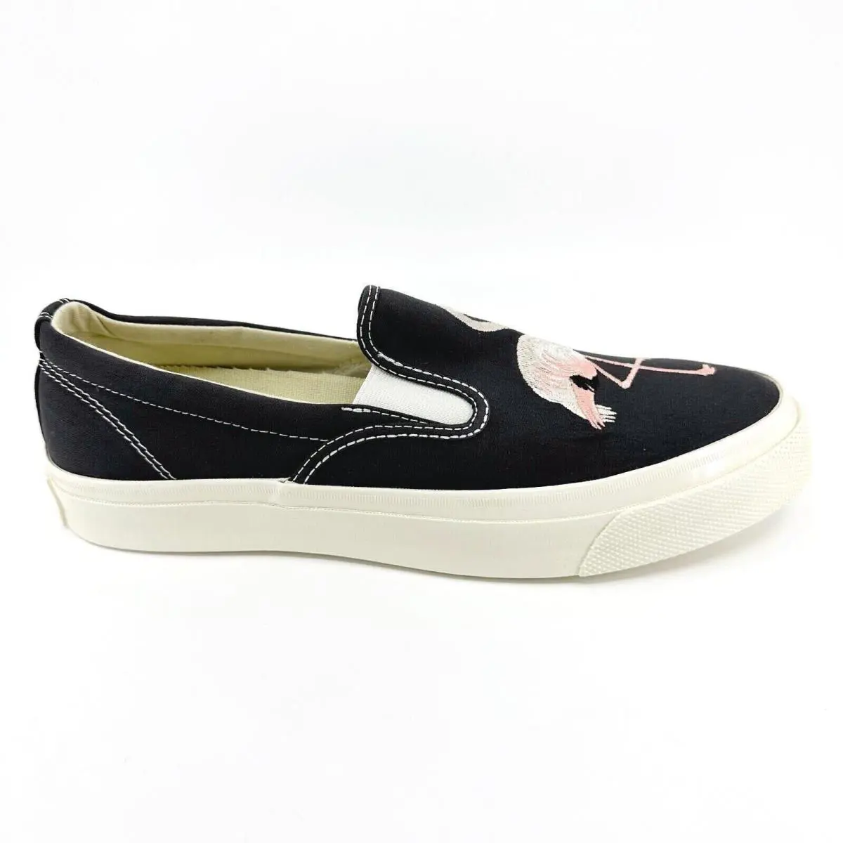 Converse Ctas Deck Star 67 Slip On Flamingo Black Mens Casual Shoes 160488C - Black