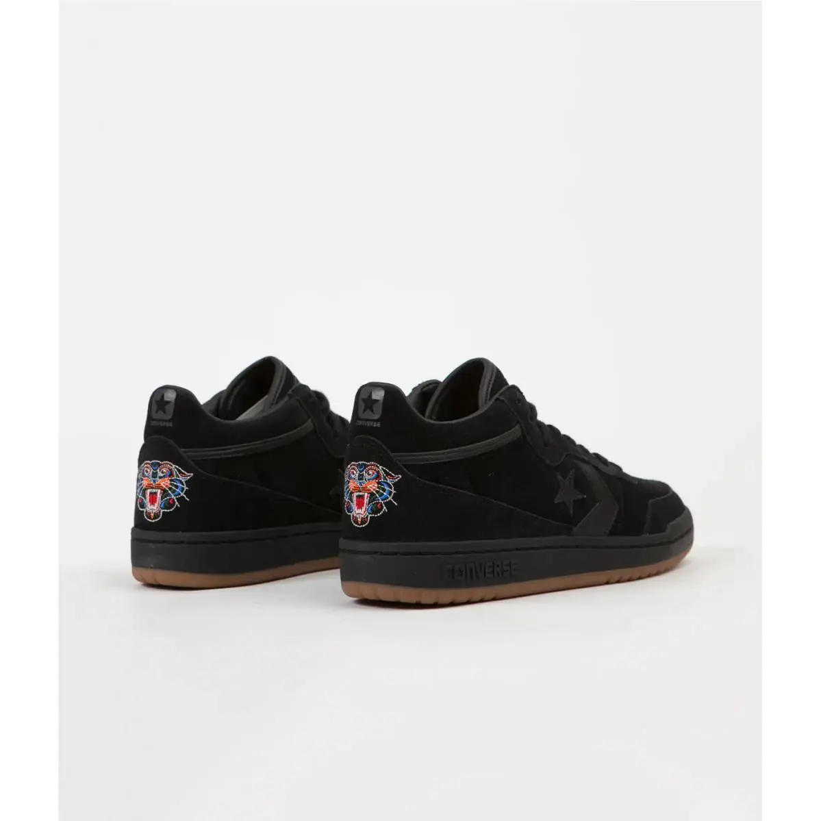 Converse shoes - CONS Fastbreak Pro Mid Suede Court Shoes - A11648C - Black/Black/Gum 1