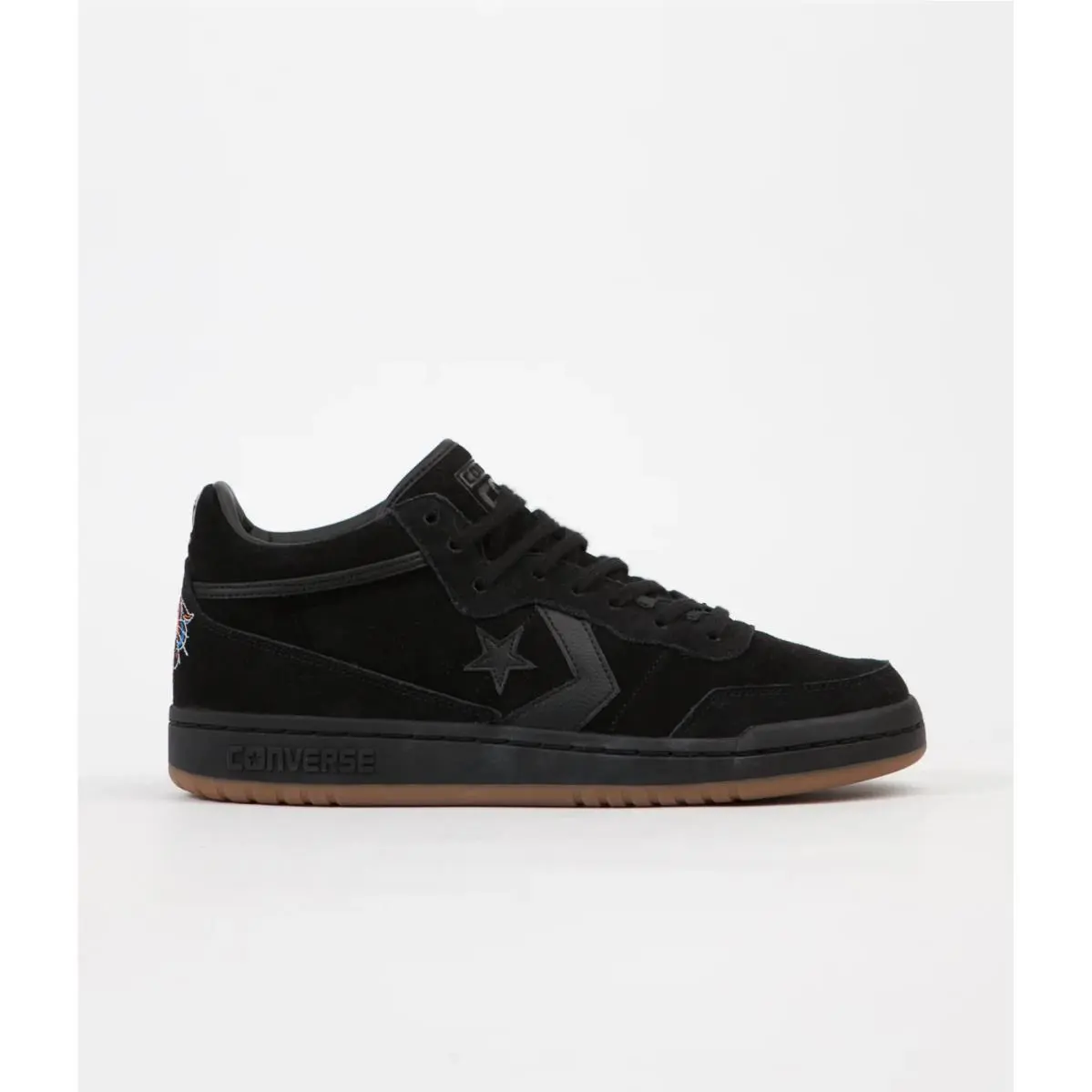 Converse shoes - CONS Fastbreak Pro Mid Suede Court Shoes - A11648C - Black/Black/Gum 8