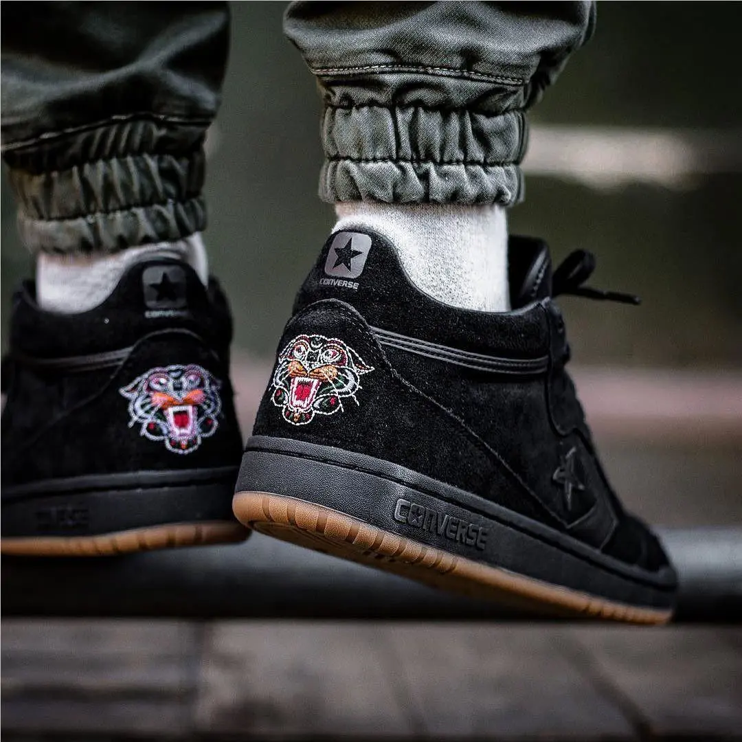 Converse shoes - CONS Fastbreak Pro Mid Suede Court Shoes - A11648C - Black/Black/Gum 7