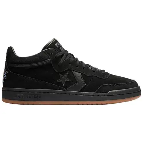 Converse shoes - CONS Fastbreak Pro Mid Suede Court Shoes - A11648C - Black/Black/Gum 4