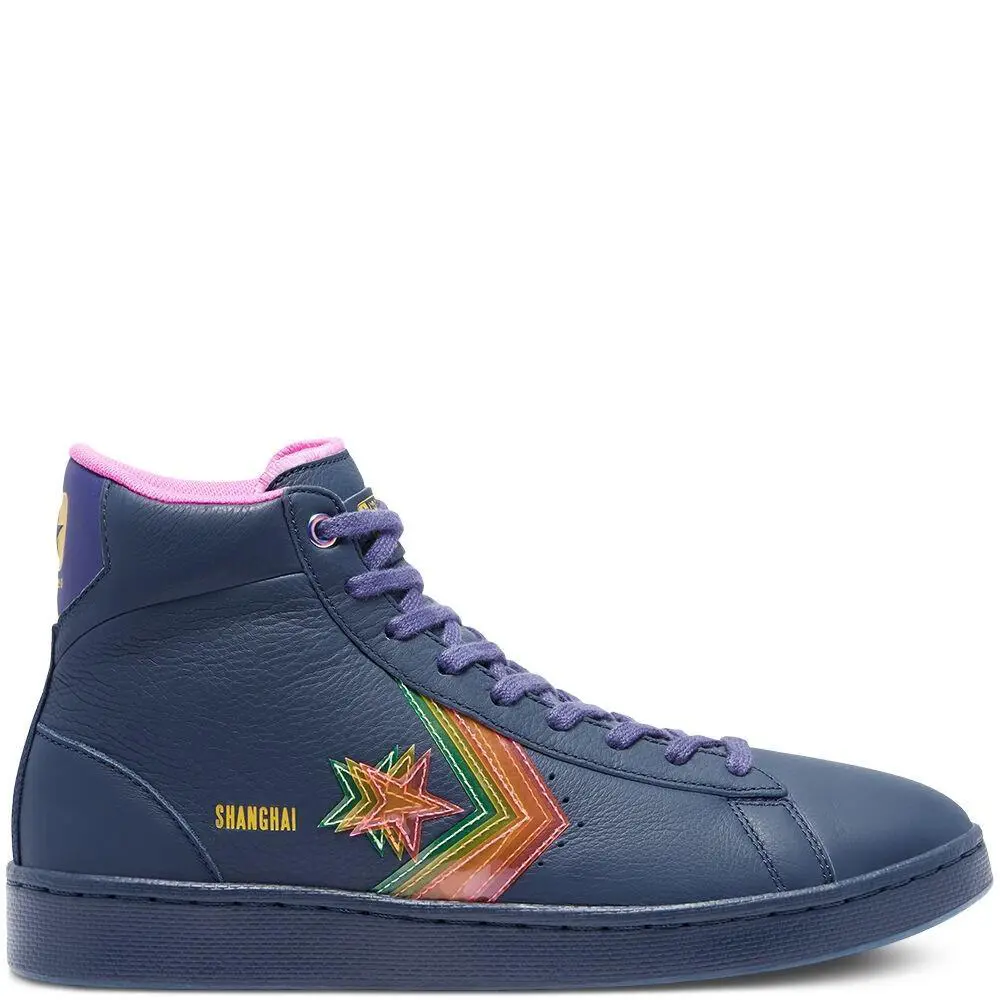 Converse Unisex Pro Leather High `heart of The City Shanghai` Obsidian/hyper Mag - Multicoloured