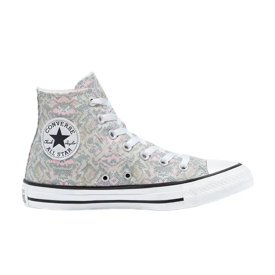 Converse Women Chuck Taylor All Star High `snake Print` 571162F Pale Putty/limes - Multicolor