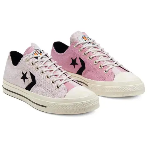 Converse Unisex Star Player Low `reverse Terry - Lotus Pink/potpourri/egret - Pink