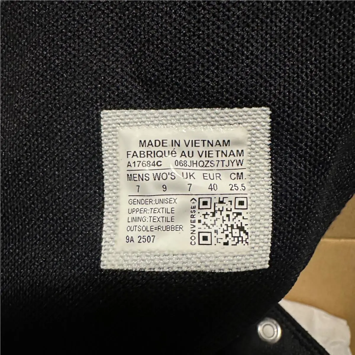 Converse shoes - All Star - All Star - A17684C - Black (UPC: 194435832982) 10