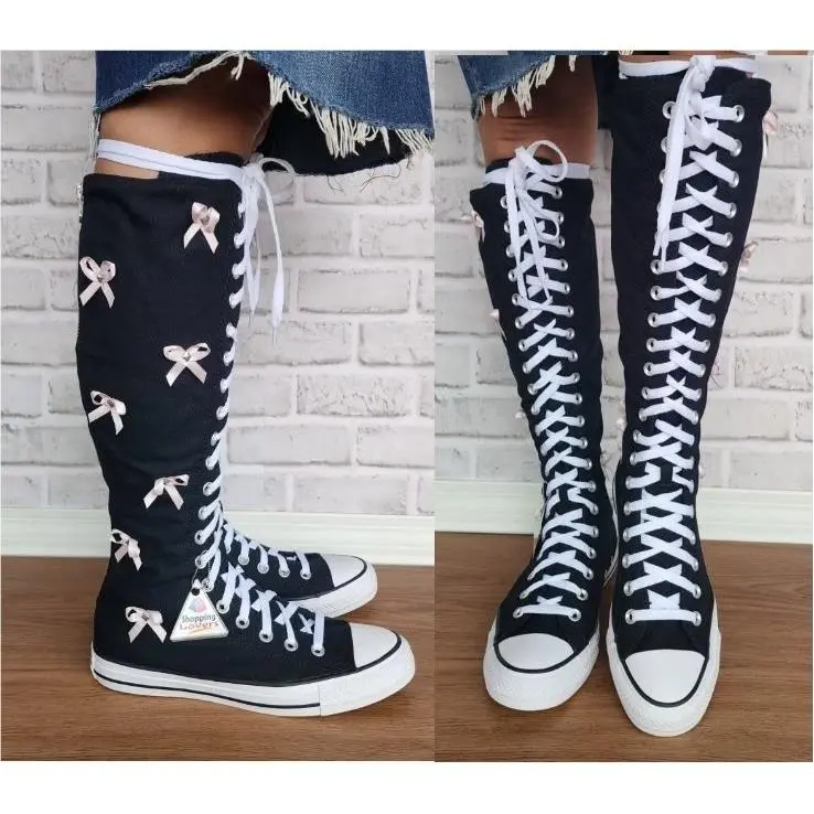 ⭐converse Chuck Taylor Xxhi Bows Studs Sz 11 Mens Boots Sneakers Black A17684C