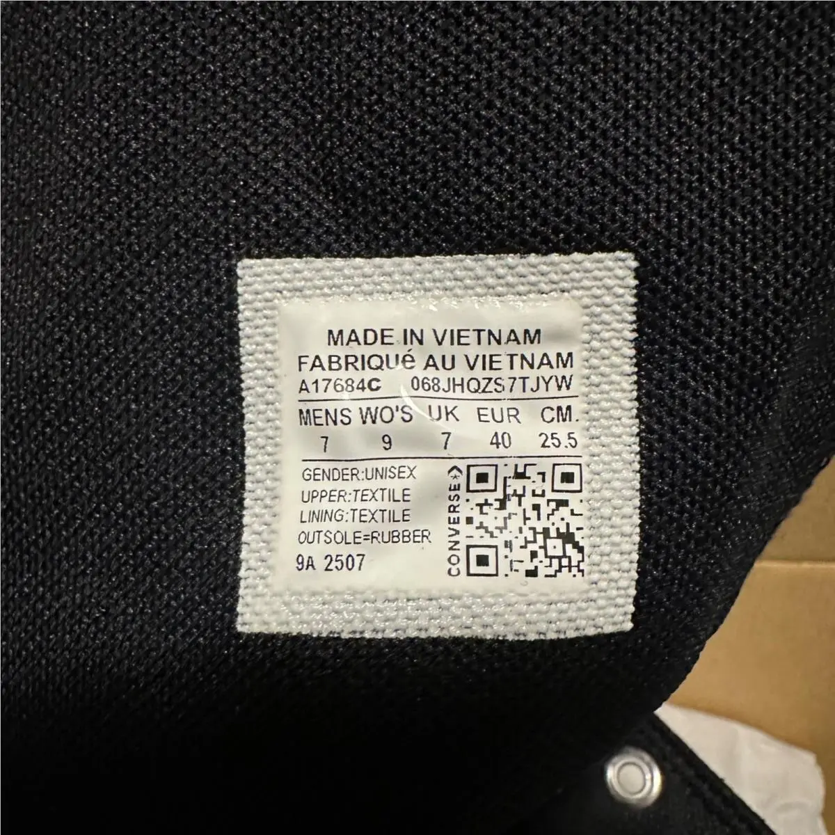Converse shoes - All Star - All Star - A17684C - Black (UPC: 194435833101) 9