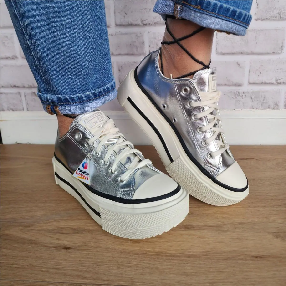 Converse shoes - Converse Chuck Taylor All Star Lift - A16406C - Silver (UPC: 194435828169) 3