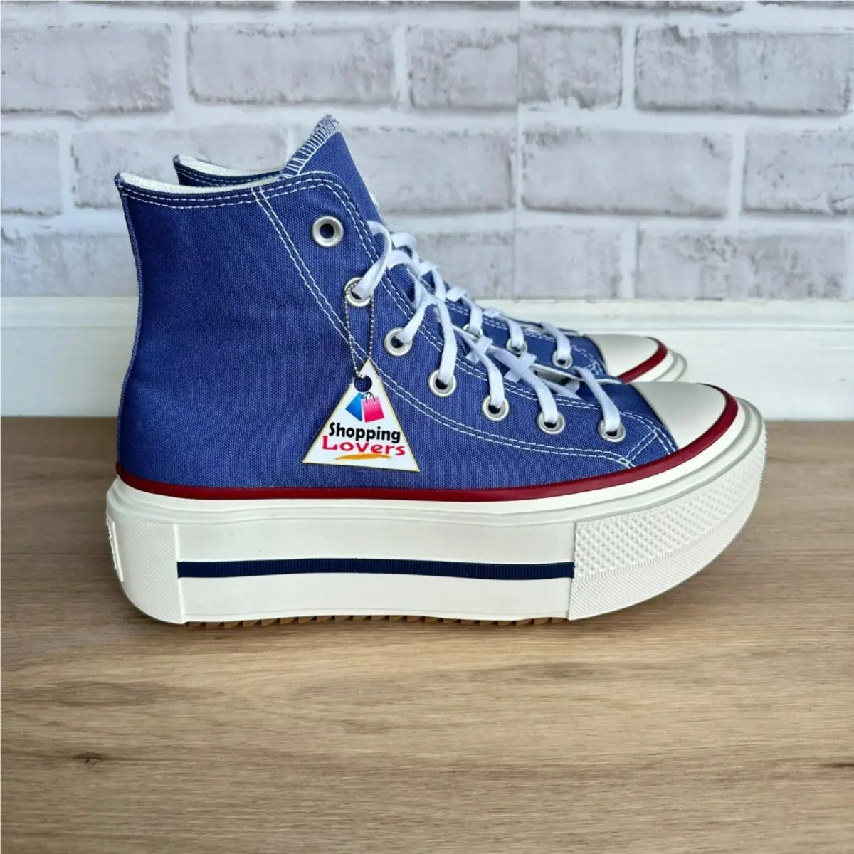 ⭐converse Chuck Double Stack Platform 7.5 Mens Shoes Sneaker Blue Purple A16064C