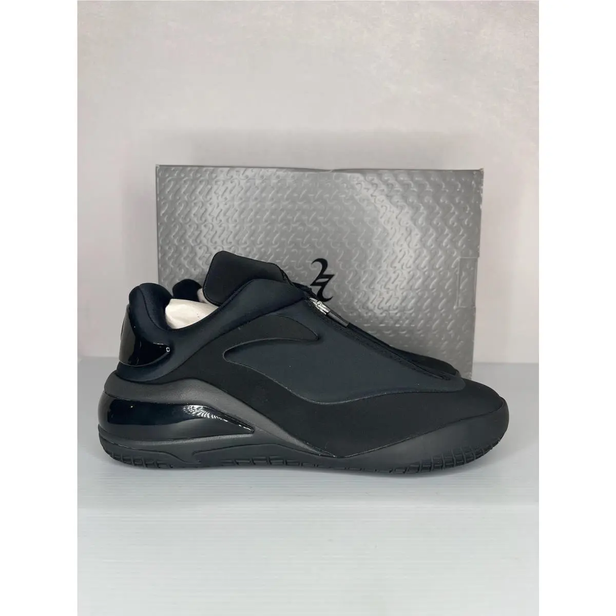 Converse Shoes Mens Size 7 Black Zip Basketball Air Zoom Sneakers A18977C