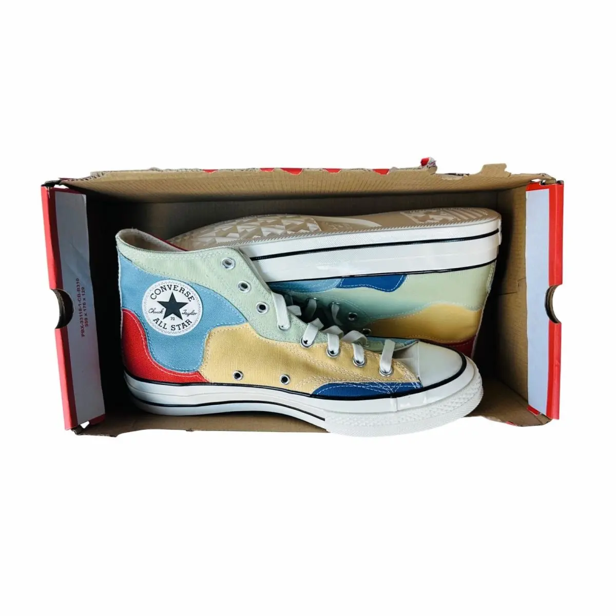 Converse shoes - Chuck 70 HI Crafted Patchwork - A03292C - Red (UPC: 194433686426) 5