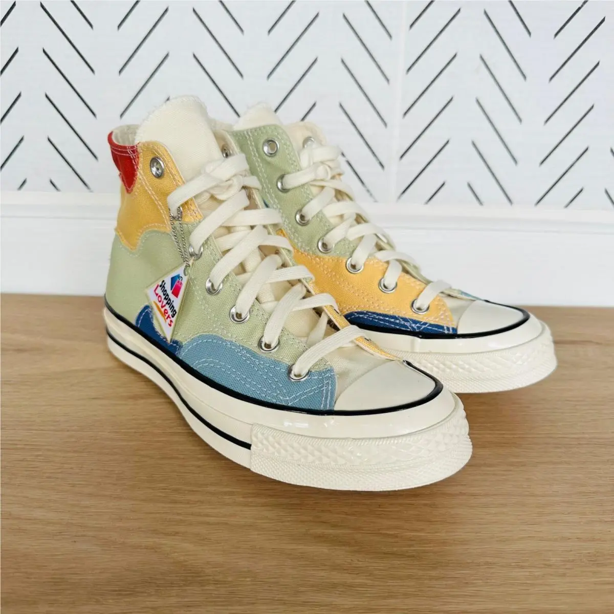 Converse shoes - Chuck 70 HI Crafted Patchwork - A03292C - Red (UPC: 194433686426) 2