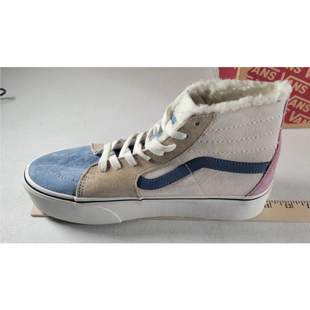 Vans shoes - VANS Sk8-Hi Tapered Pig Suede - VN0A7Q5PMUL - Multicolor, Manufacturer: Tie Dye, Multicolor (UPC: 196570672010) 9