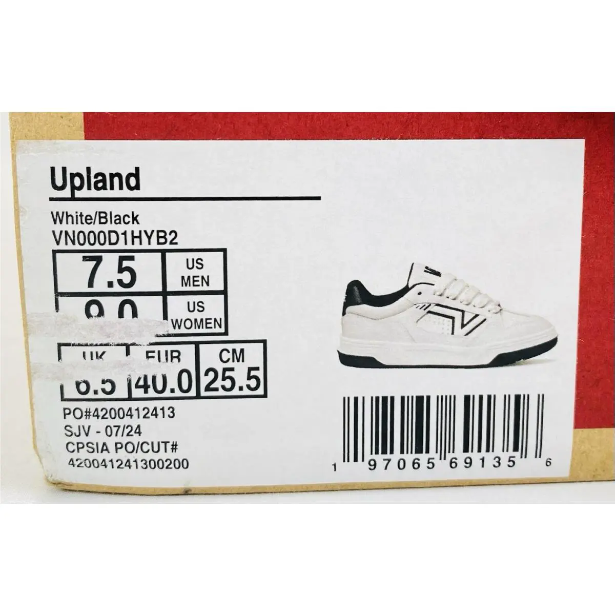 Vans shoes - VANS Upland - Upland - VN000D1HYB2 - White and Black (UPC: 197065691356) 13