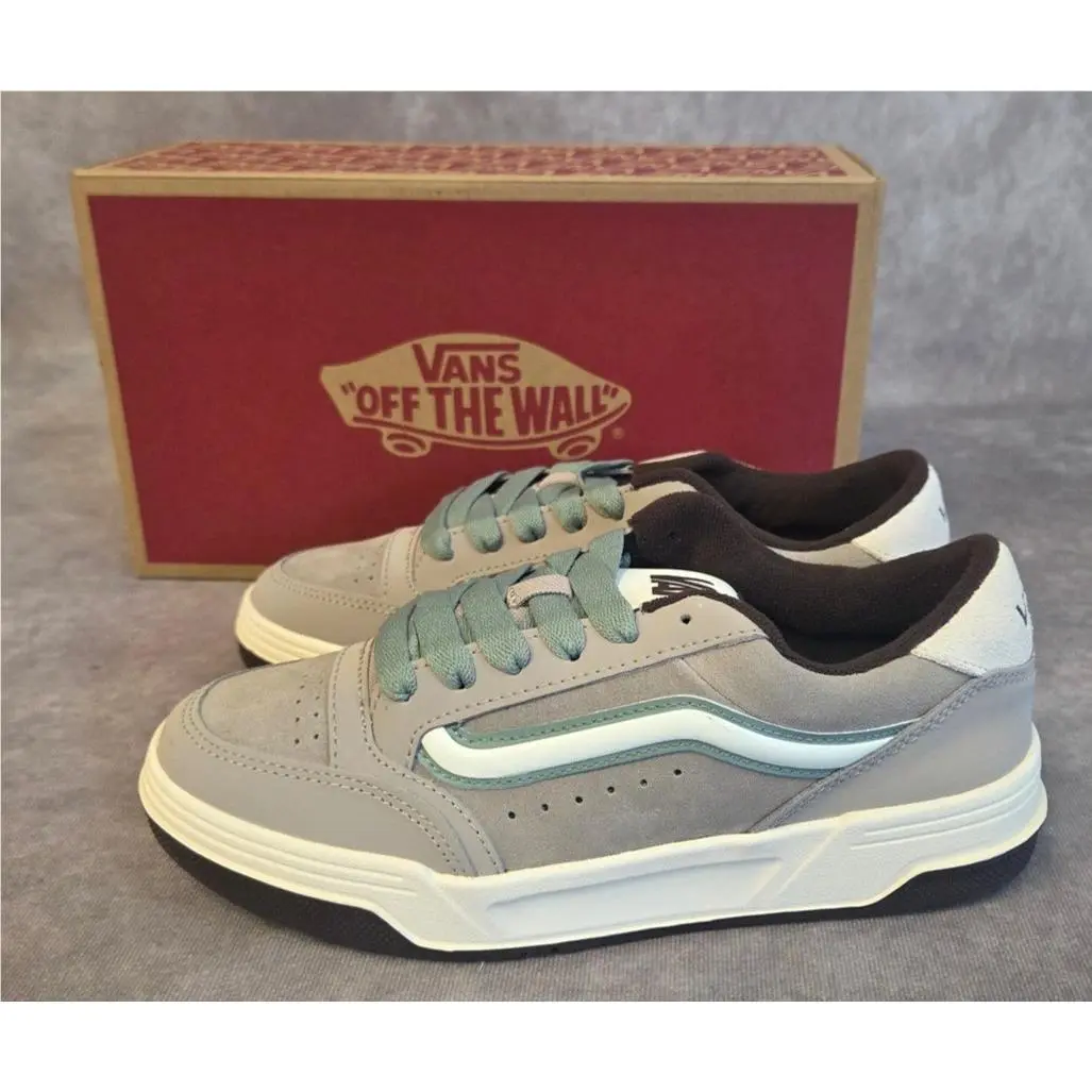 Vans Hylane Atmosphere Grey Mint Green Suede Skate Shoes Women Size 9