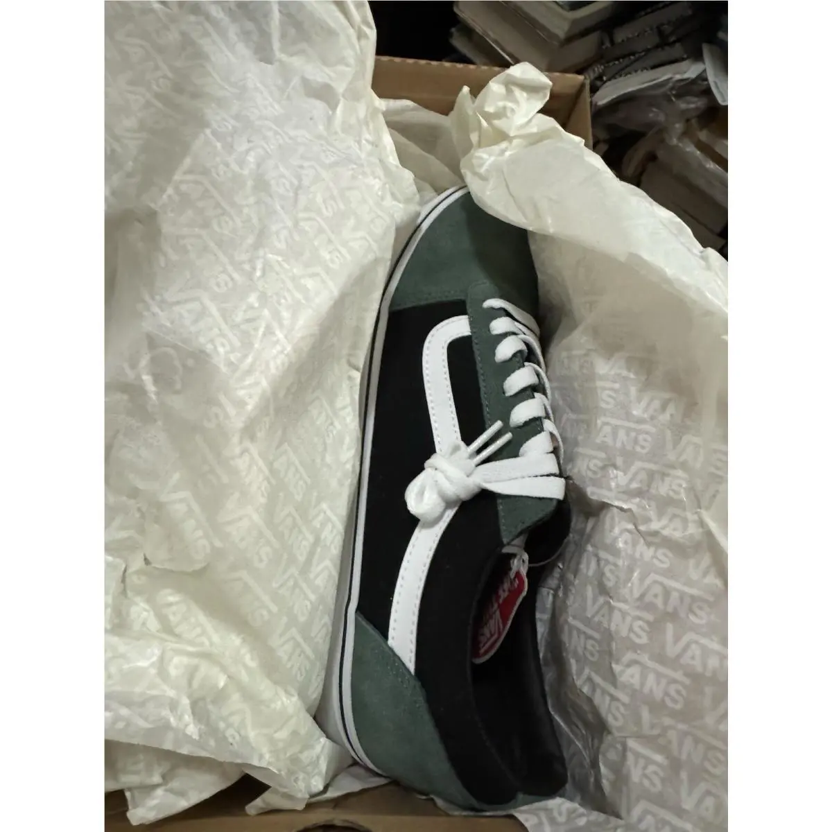 Vans shoes - VANS Ward - Ward - Retro Block Duck Green/White (UPC: 196570605117) 7