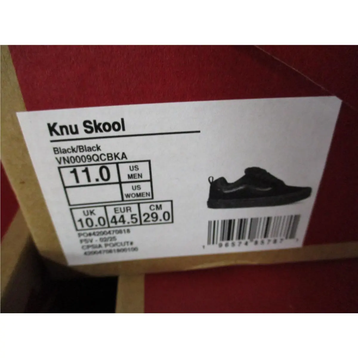 Vans shoes - VANS Knu-Skool - Black 9