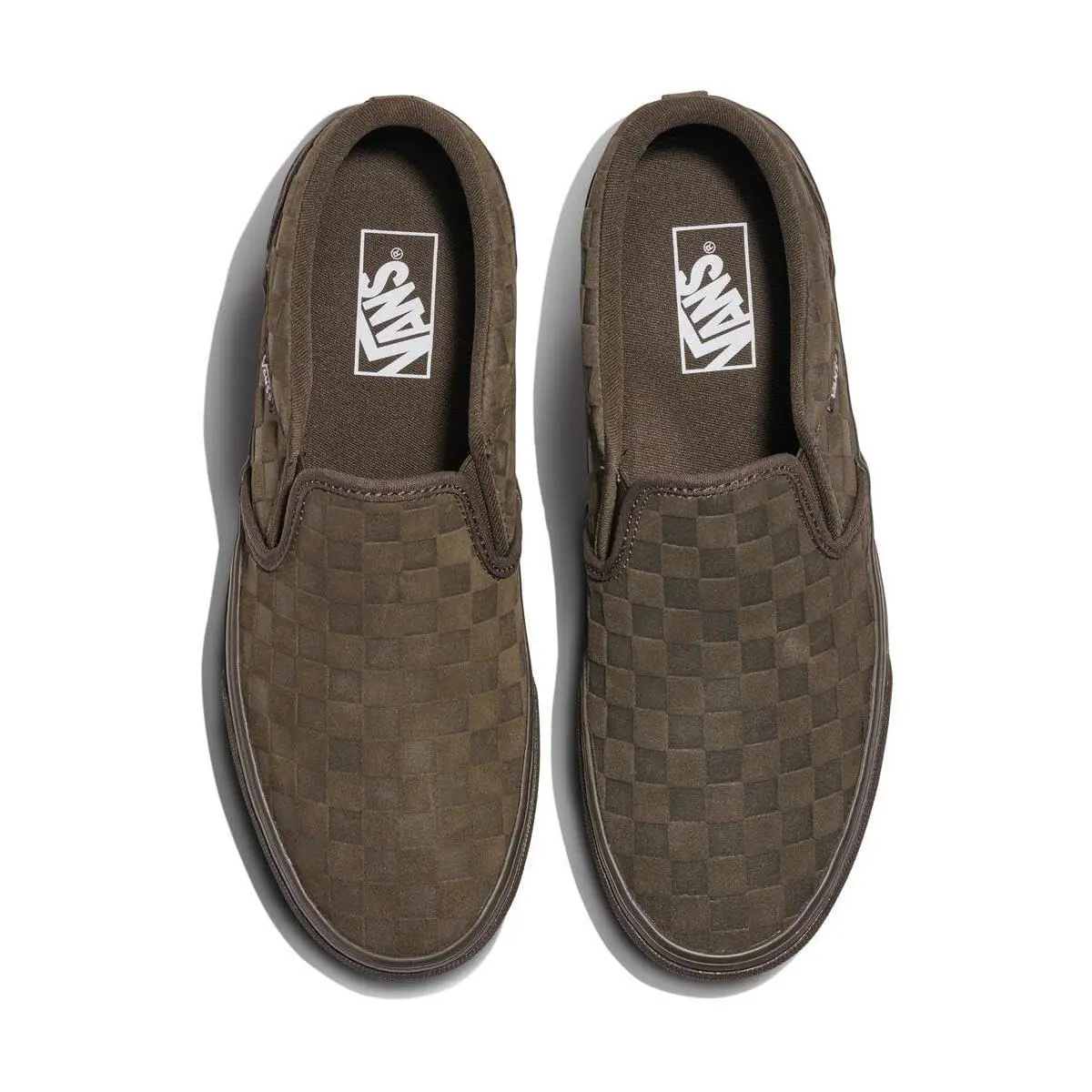 Vans shoes - Asher Slip-On Shoe - Asher Shoe - Vn000Csn - Embossed Suede Coal Brown (UPC: 197804424030) 3