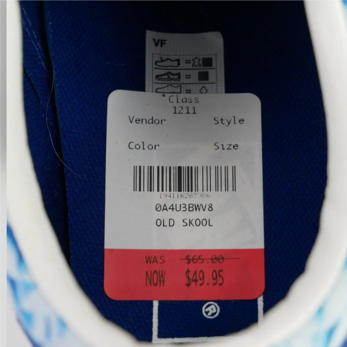 Vans shoes - VANS Old Skool Solar Floral Skate Shoe - Blue 12