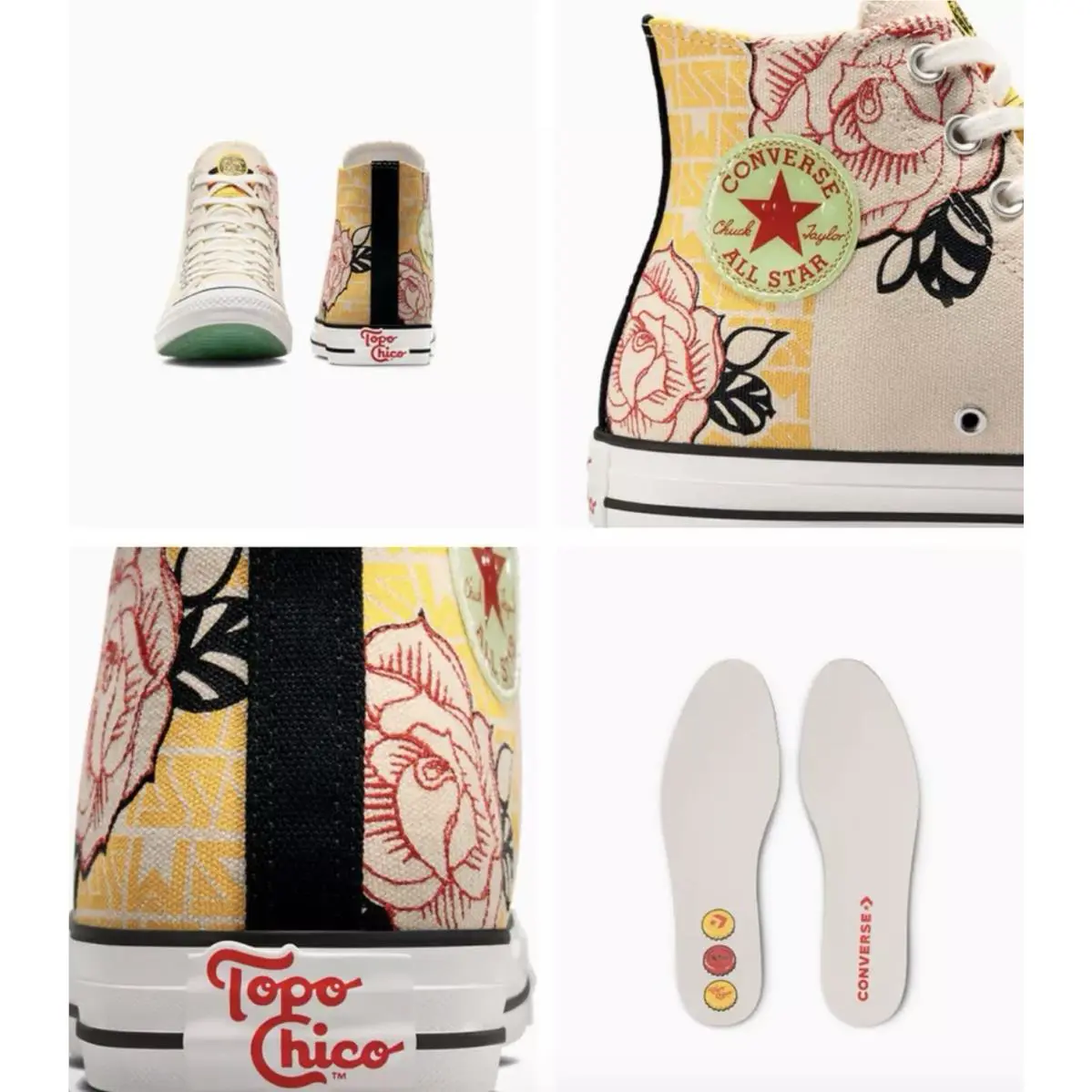Converse shoes - Converse Chuck Taylor All Star - A10454C - Ivory, Manufacturer: Cream/Black/Red 7