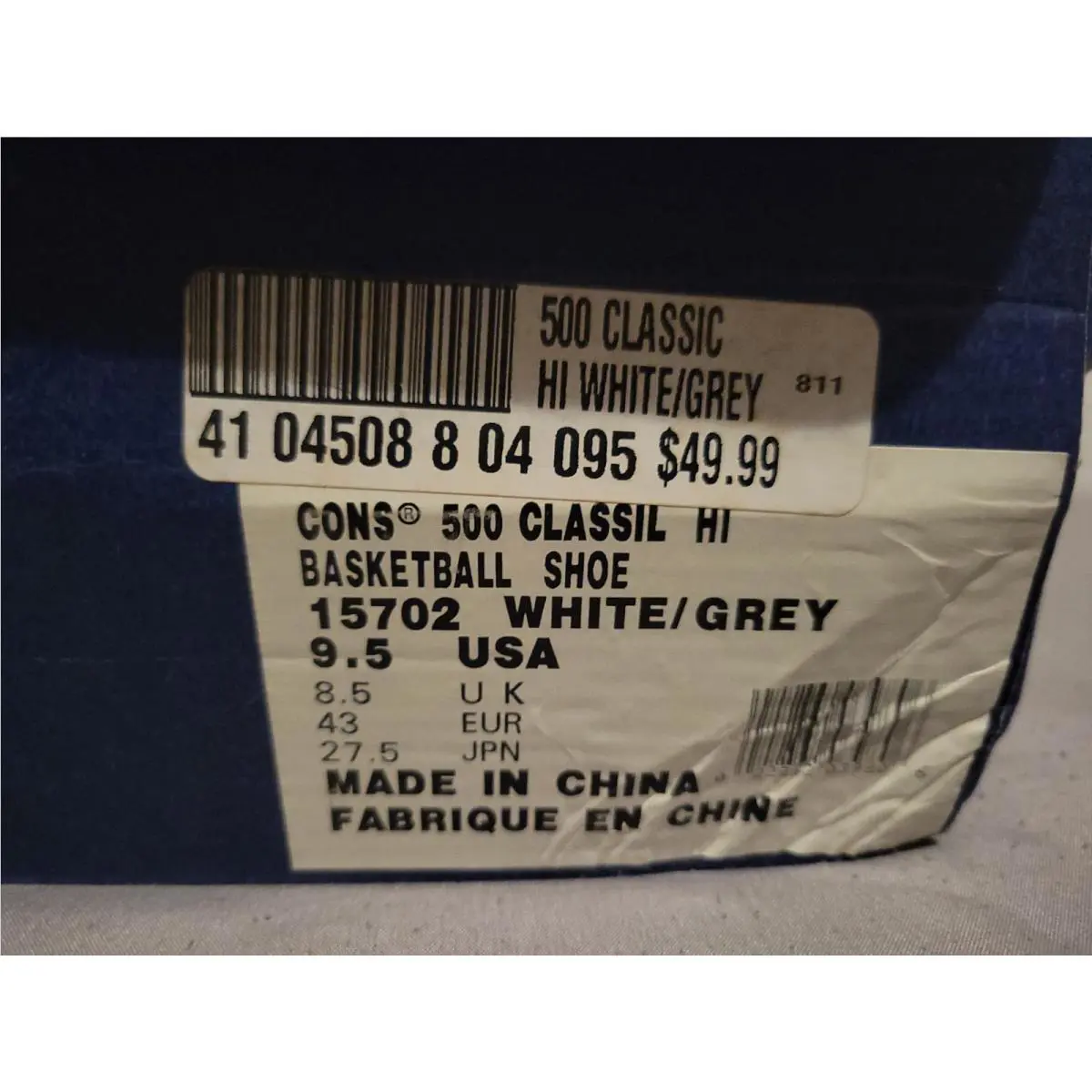 Converse shoes - 500 Classic Hi - Classic - White 9